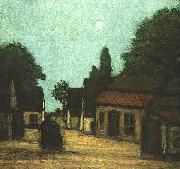 Jacob Smits Evening Landscape France oil painting reproduction